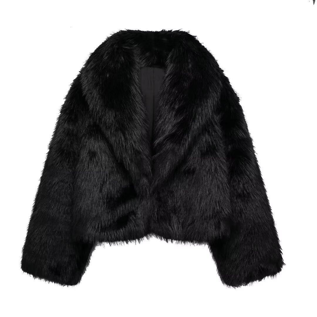 mag lambswool thick fur coat
