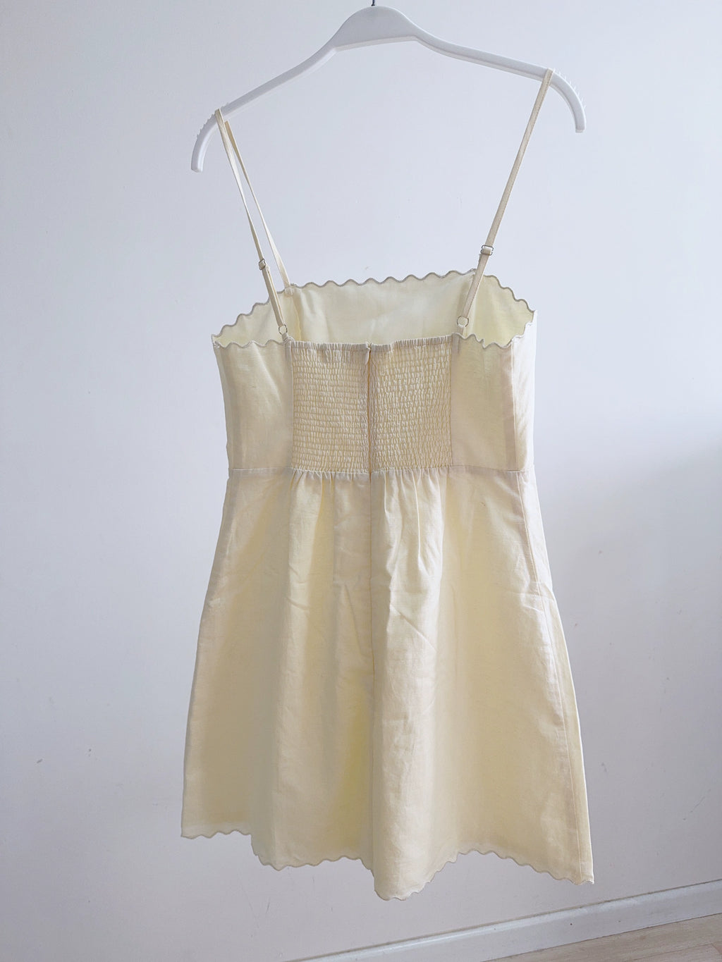 Yellow Wavy Slip Dress