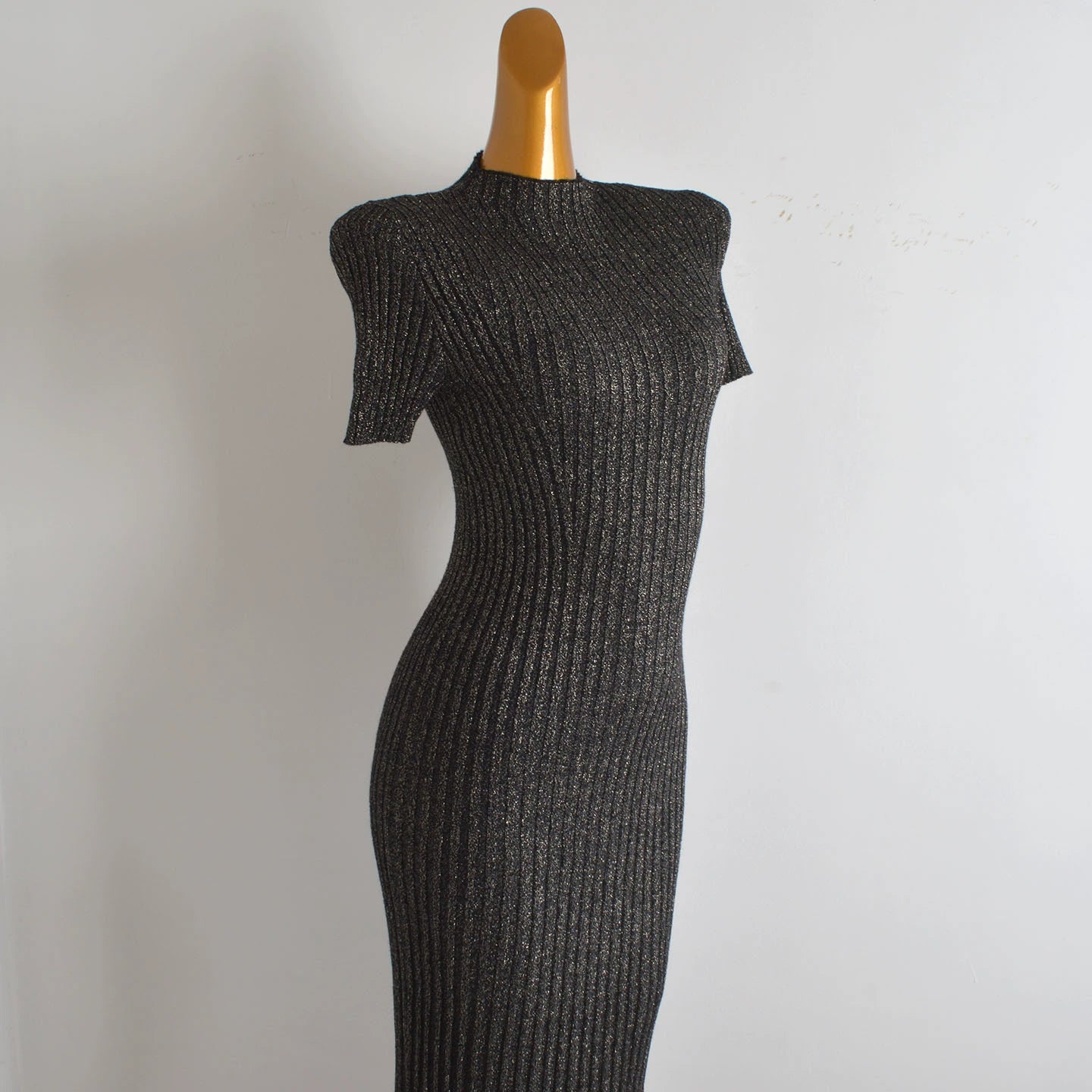 single bright silk knitted dress