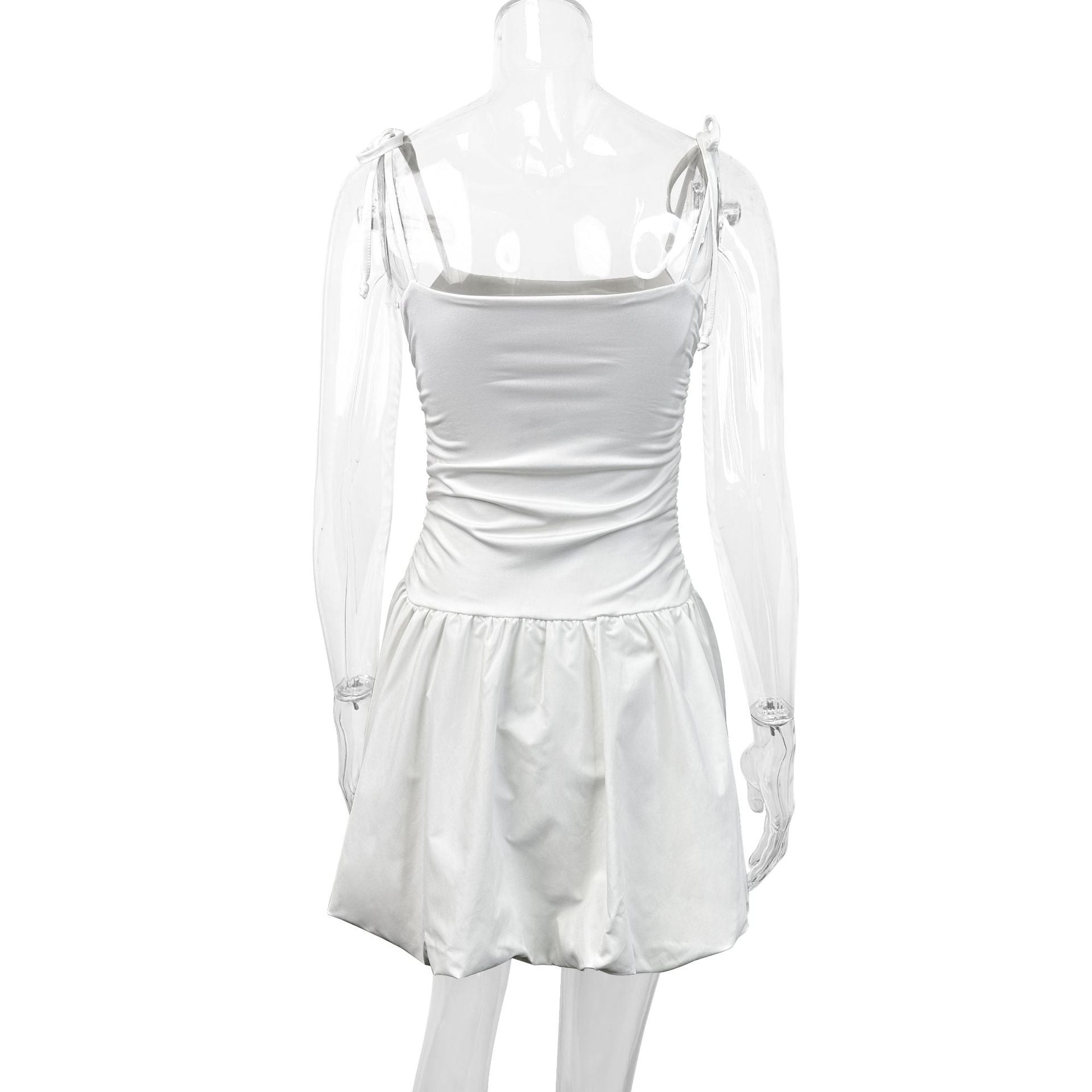 cora white Strapless mini dress