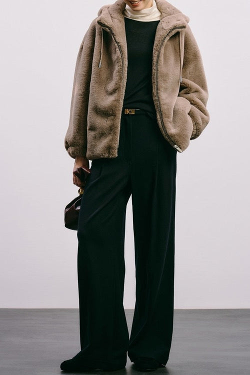 fur imitation mink coat