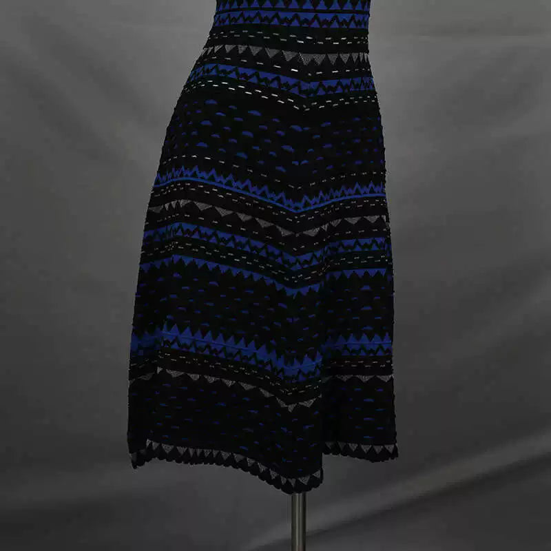 hollow sleeveless knitted dress