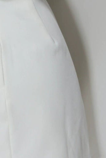 white halter neck mini dress