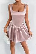alice pink slip mini dress