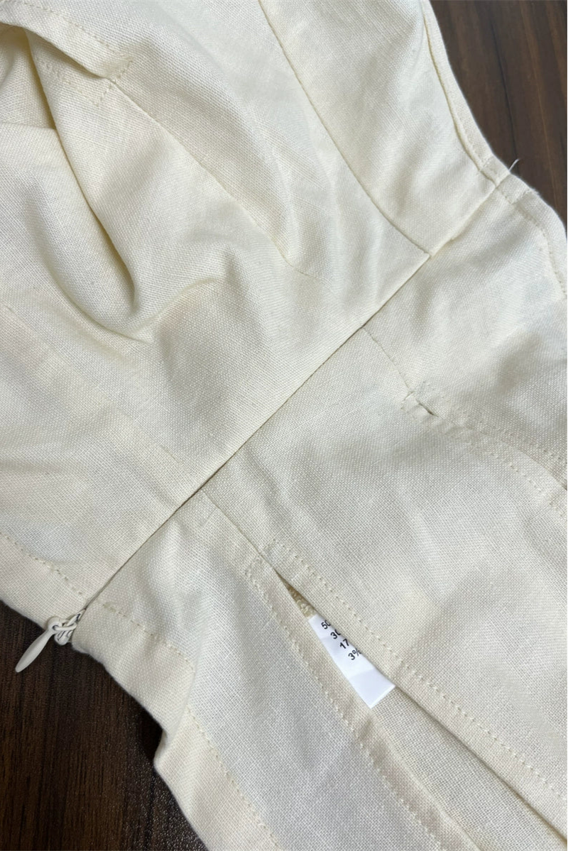 Light Yellow Hollow Halterneck Camisole