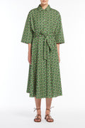 Varenna Cotton Shirt Dress - Green