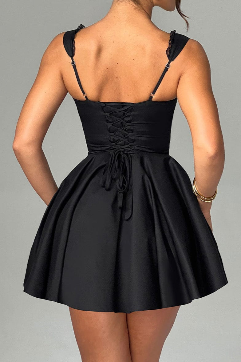 Antonella Mini Dress - Black