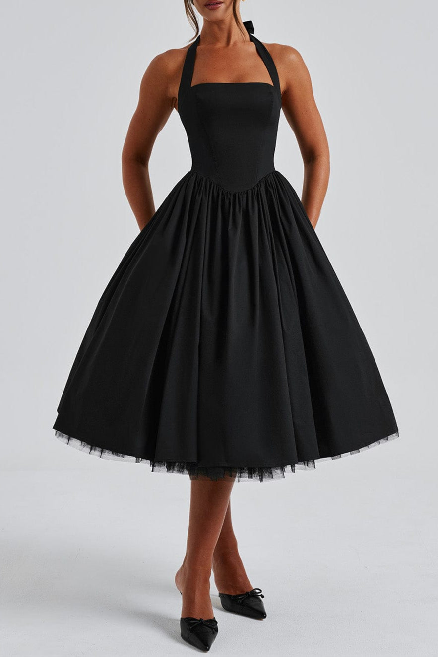 Cressida Midi Dress - Black