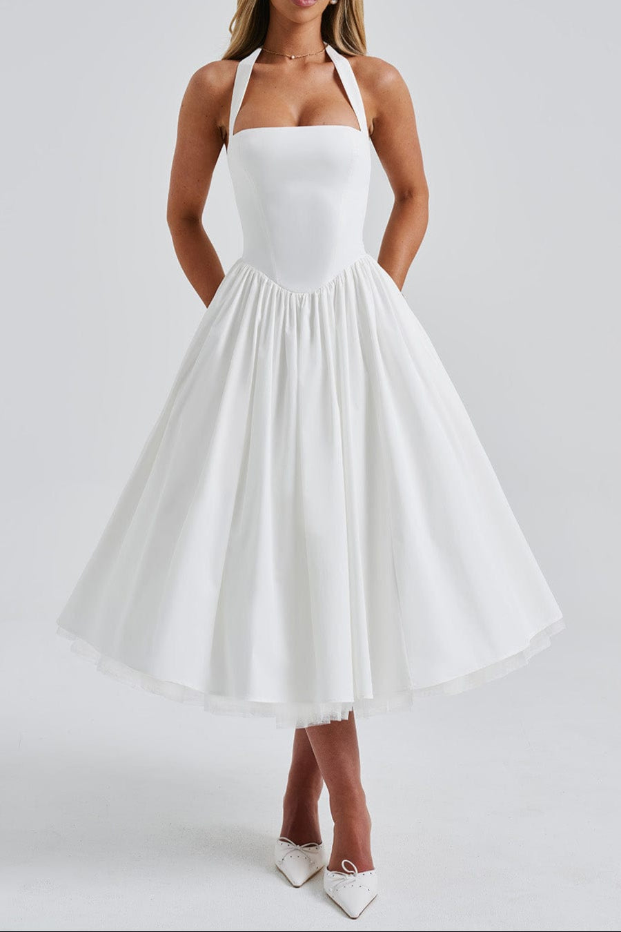 Cressida Midi Dress - Ivory
