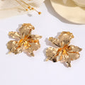 Lrregular Three-Dimensional Flower Design Earrings