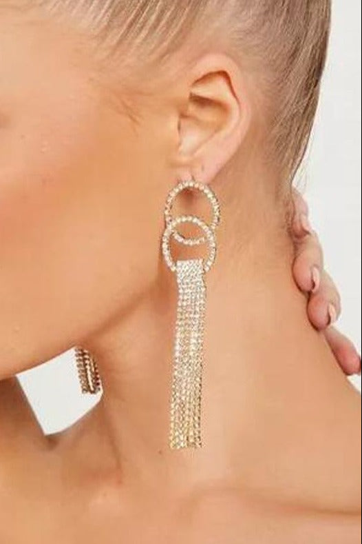 Hoop Tassel Earrings