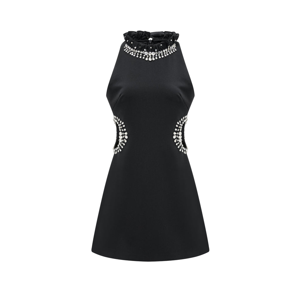 Patricia crystal-embellished mini dress