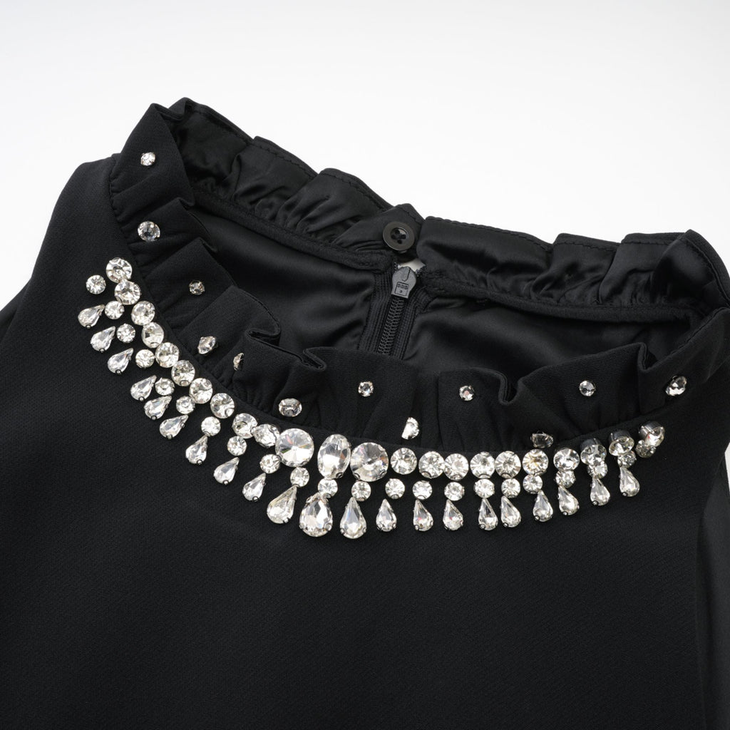 Patricia crystal-embellished mini dress