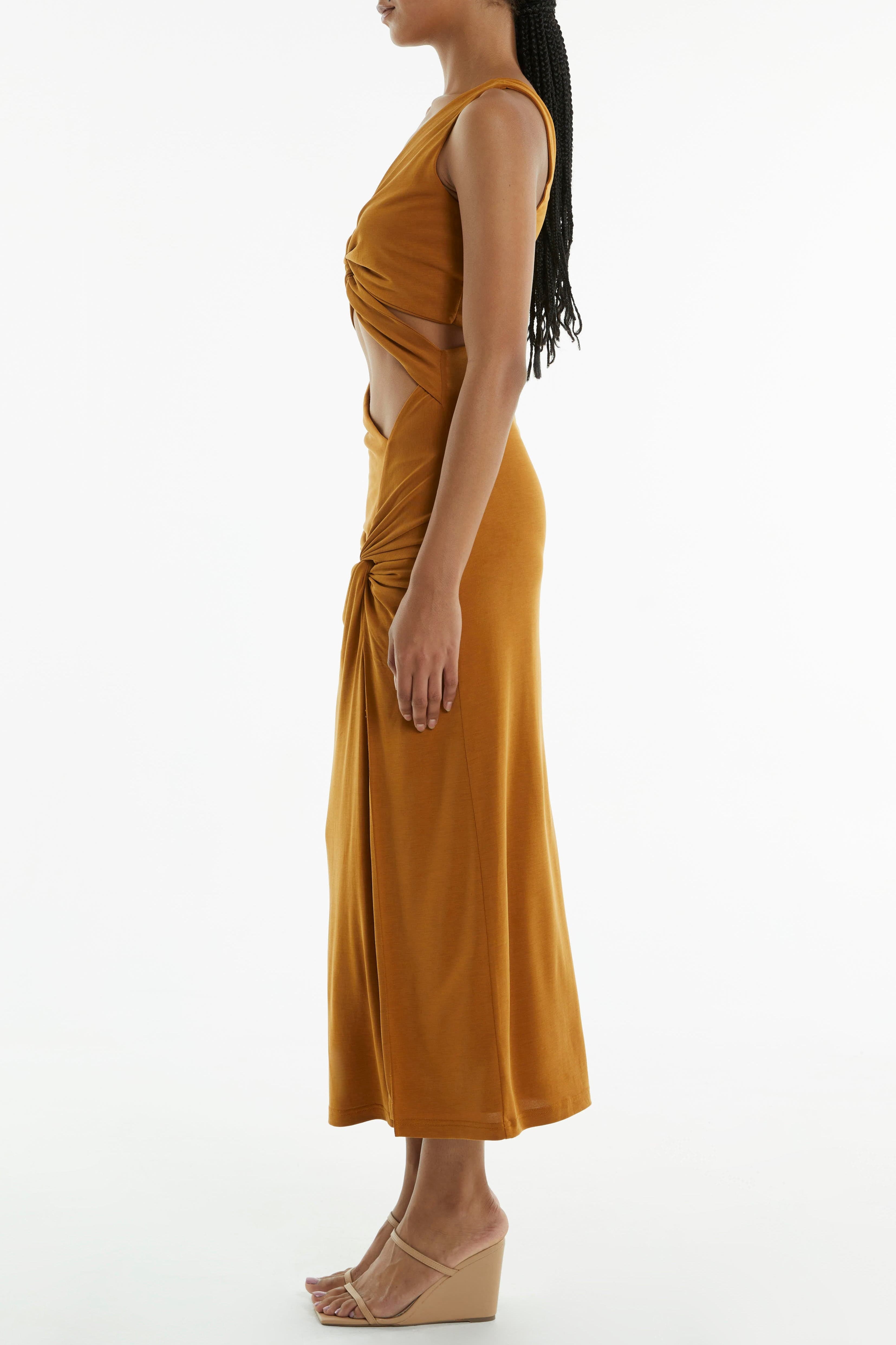 TURN AROUND TWIST OUT MIDI | CAMEL
